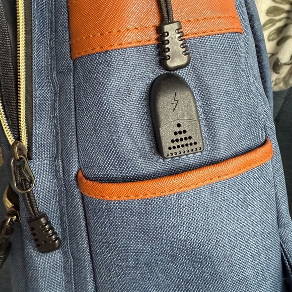 Blue and Brown Women's Baby Bag - Picture 4 of 9